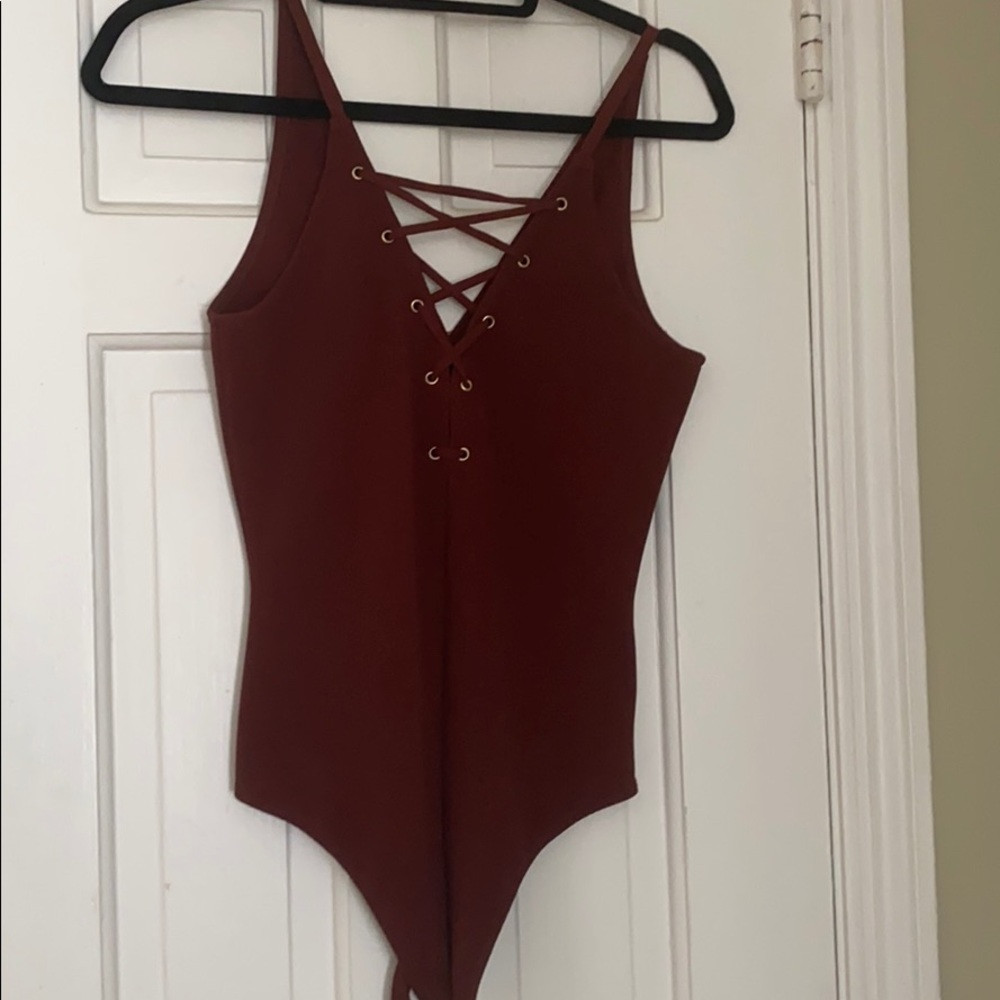 Lace up bodysuit
